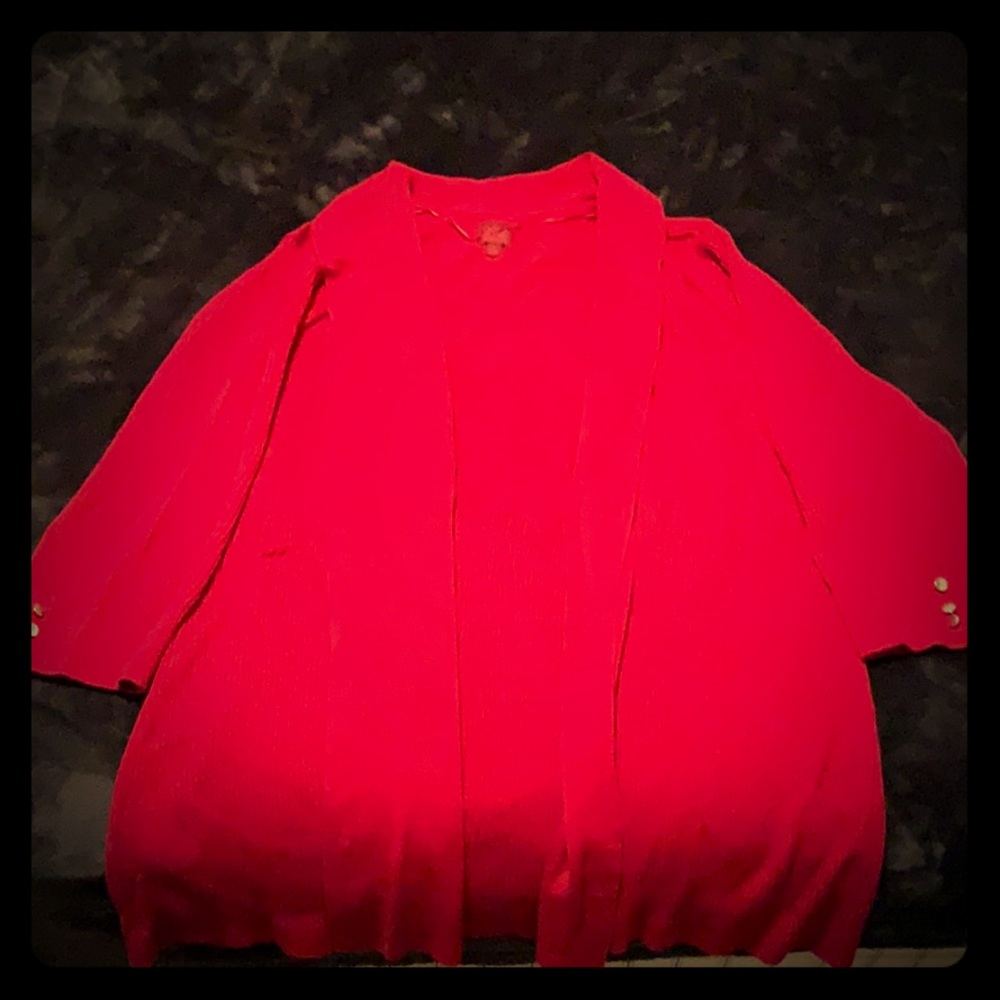 Red Cardigan - Picture 1 of 4